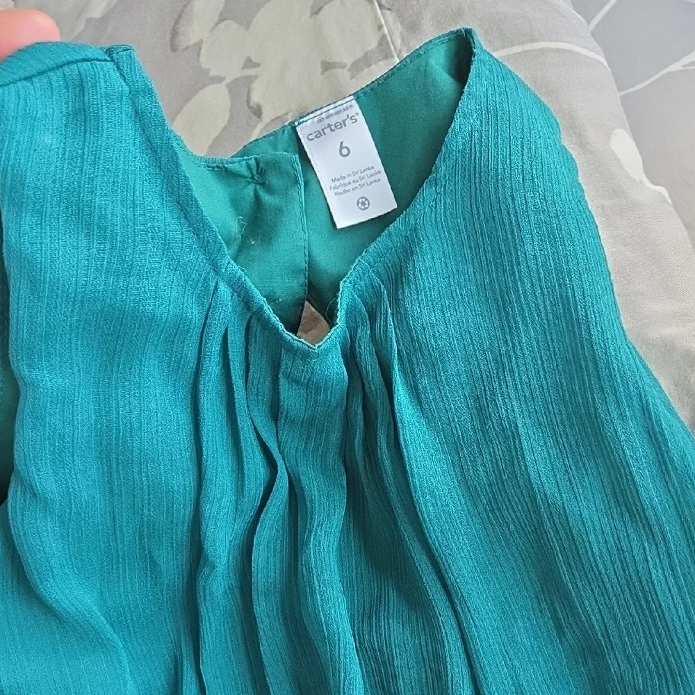 Carter's Teal Casual Kids Dress